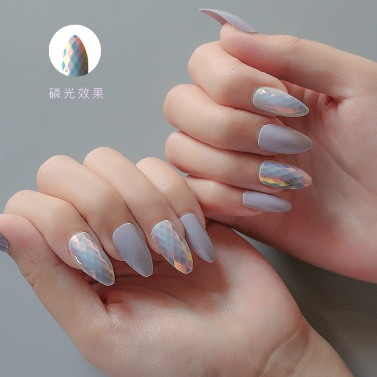 24 pieces of trendy wearable fake nail pieces 24 pieces of trendy wearable fake nail pieces